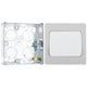 BG Evolve Brushed Steel 1 Gang 20A 16AX 2 Way Wide Rocker Light Switch PCDBS12WW with 25mm Steel Back Box
