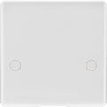 BG 879 Moulded Round Edge | White | 1 Gang 45A Bottom Entry Flex Outlet Plate