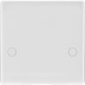 BG 879 Moulded Round Edge | White | 1 Gang 45A Bottom Entry Flex Outlet Plate by British General (BG-879)