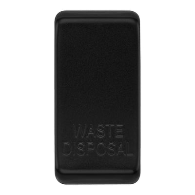 BG RRWDISFB Matt Black 20 Amp Double Pole Appliance Grid Switch Labelled Waste Disposal