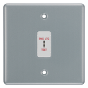 BG Metal Clad 1 Gang 2 Way Single Pole Emergency Light Test Key Grid Switch