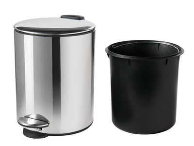 Corby Selby 5L Pedal Bin in Polished Steel