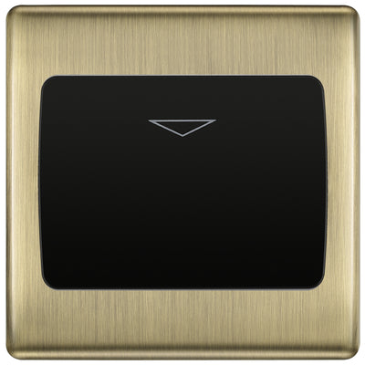 BG Nexus Metal Antique Brass Key Card Switch NABKYCSB by British General (BG-NABKYCSB)