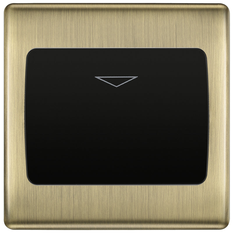 BG Nexus Metal Antique Brass Key Card Switch NABKYCSB