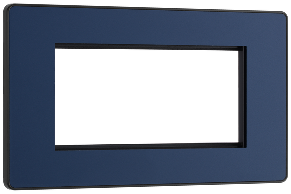 PCDDBEMR4B Front - The Euro Module range from British General combines plates and interchangeable modules so you can configure your own bespoke switches and sockets.