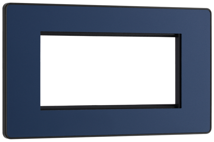 PCDDBEMR4B Front - The Euro Module range from British General combines plates and interchangeable modules so you can configure your own bespoke switches and sockets.