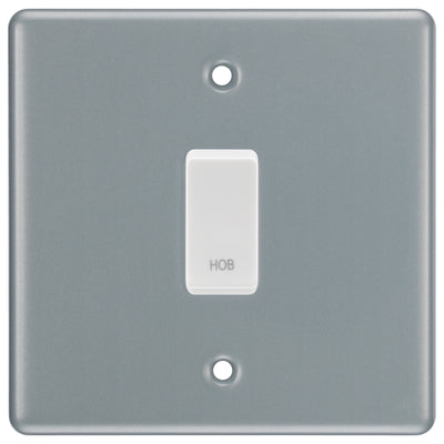 BG Metal Clad 1 Gang Custom Labelled Appliance Grid Switch Panel