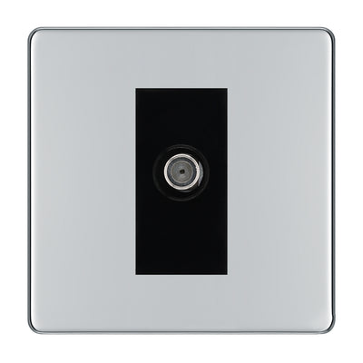 BG Screwless Polished Chrome Satellite Socket FPC64B by British General (BG-FPC64B)