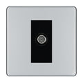 BG Screwless Polished Chrome Satellite Socket FPC64B