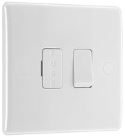 BG 850 Moulded Round Edge | White | 13A 2 Pole Switched Fused Connection Unit by British General (BG-850)