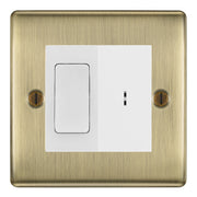 BG Nexus Antique Brass 20A Secret Key Switch with 20A Double Pole Switch - White Insert