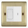 BG Nexus Antique Brass 20A Secret Key Switch with 20A Double Pole Switch - White Insert by British General