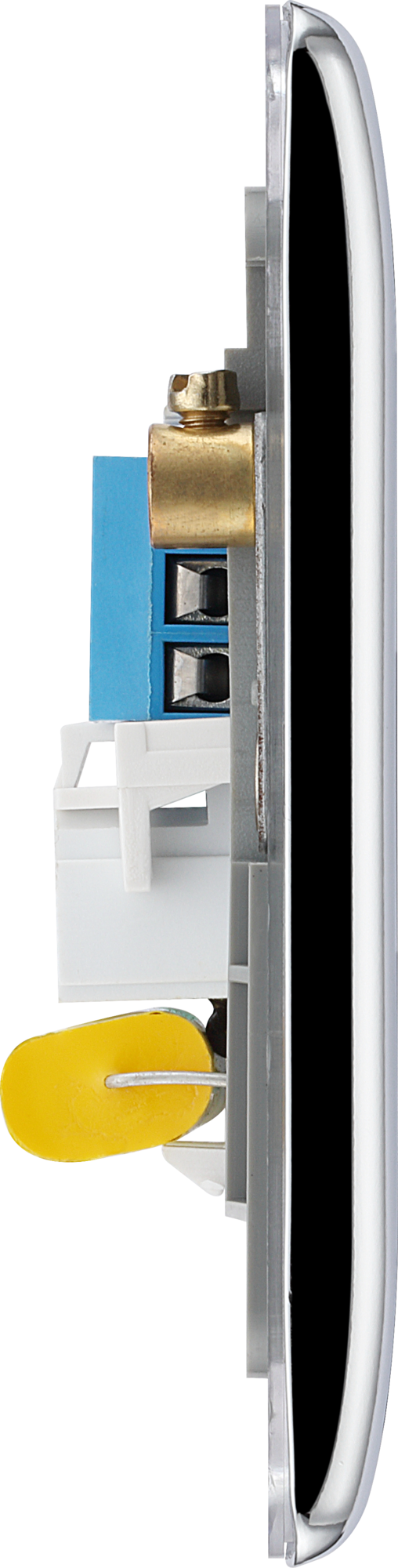  NPCBTM2 Side - This master double telephone socket from British General uses a screw terminal connection and should be used where your telephone line enters your property.