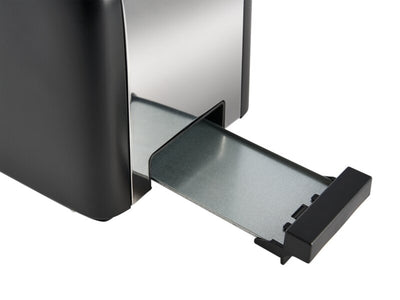 2 Slice Toaster (Chelmsford / THT-8016A) in Black & Polished Steel - UK Plug