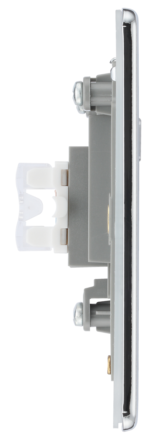 FPCRJ451 Side - This RJ45 ethernet socket from British General uses an IDC terminal connection and is ideal for home and office providing a networking outlet with ID window for identification.