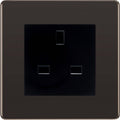BG Nexus Screwless Black Nickel 13A Unswitched Socket FBNUSSB