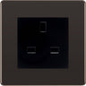 BG Nexus Screwless Black Nickel 13A Unswitched Socket FBNUSSB by British General (BG-FBNUSSB)
