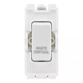 BG RRWDISW White 20A DP Appliance Grid Switch Labelled Waste Disposal