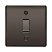 BG Nexus Metal Black Nickel 20A Double Pole Switch NBN30 by British General (BG-NEXUS-BN-20A-Double-Pole-Switch)