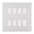 BG Evolve Brushed Steel 7-Gang Intermediate Light Switch | Screwless Design + Back Box