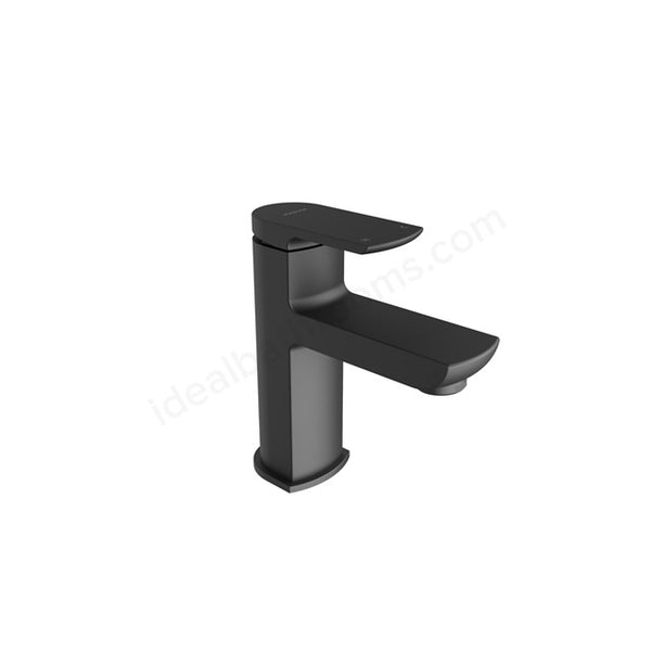 Aqualisa Downtown Pillar Tap; Large; Including Waste; Matt Black - DT.LPT.MB