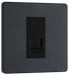 PCDMGBTM1B Front - This Evolve Matt Grey master telephone socket from British General uses a screw terminal connection, and should be used where your telephone line enters your property.