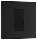 BG Evolve PCDMBBTS1B Matt Black 1 Gang Outlet-Black Insert