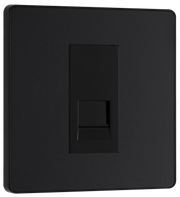BG Evolve PCDMBBTS1B Matt Black 1 Gang Outlet-Black Insert by British General (BG-PCDMBBTS1B-Shopify-SA_1)