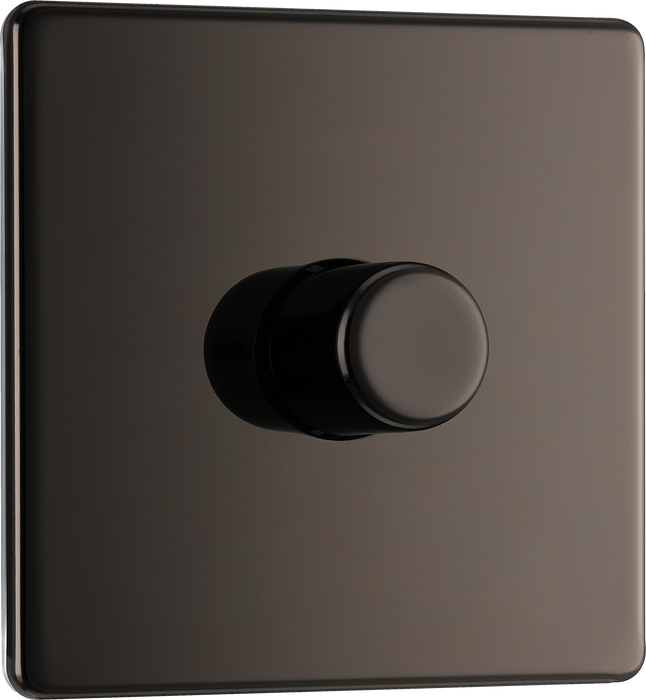 FBN81 Front - This trailing edge single dimmer switch from British General allows you to control your light levels and set the mood. The intelligent electronic circuit monitors the connected load and provides a soft-start with protection against thermal, current and voltage overload.
