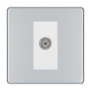 BG Screwless Polished Chrome Co-axial Socket FPC60W by BG Nexus (BG-FPC60W)