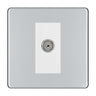 BG Screwless Polished Chrome Co-axial Socket FPC60W by BG Nexus (BG-FPC60W)