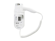 Corby Kendal 1600W Wall Mounted Hair Dryer with Shaver Socket in White - No Plug by Corby of Windsor (Corby-8997)