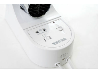 Corby Kendal 1600W Wall Mounted Hair Dryer with Shaver Socket in White - No Plug by Corby of Windsor (Corby-8997)