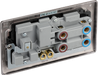 NBN70B Back - This 45A cooker control unit from British General includes a 13A socket for an additional appliance outlet, and has flush LED indicators above the socket and switch.