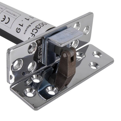 Extinguishers & Equipment: Astra 3003 Series Concealed Fire Door Closers Brass / Rectangular Plate by Astra (Safelincs-FCAST3BS)