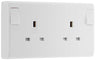 BG 822CON Moulded Round Edge | White | 13A SP Converter Switched Socket by British General (BG-822CON)