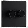 BG Evolve PCDMB82B Matt Black 2 Gang 200W Edge Switch-Black Insert by British General (BG-PCDMB82B-Shopify-SA_1)