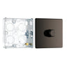 BG Screwless Black Nickel 200W 2 Way Single Trailing Edge Dimmer Switch FBN81 with 25mm Steel Back Box