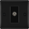 BG Nexus Metal Matt Black Co-axial Socket NFB60B by British General (BG-NFB60B)
