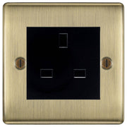 BG Nexus Metal Antique Brass 13A Unswitched Socket NAB23B by British General (BG-NAB23B)