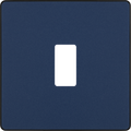 BG RPCDDB1B Evolve Grid Matt Blue 1 Module Square Front Plate - Black Trim