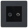 BG Evolve Matt Grey TV & Satellite Socket PCDMGTVSATB by BG Evolve (BG-PCDMGTVSATB)