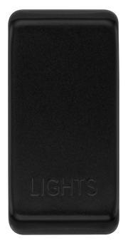 BG RRLTFB Nexus Grid Rocker Embossed (LIGHTS) - Matt Black by British General (BG-RRLTFB)