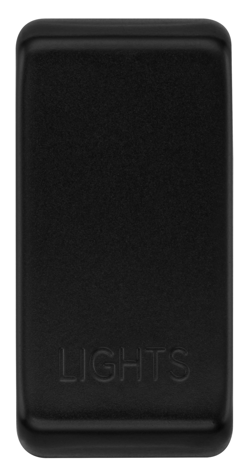 BG RRLTFB Nexus Grid Rocker Embossed (LIGHTS) - Matt Black