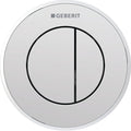 Geberit Type10 WC Dual Flush Button - Gloss/Matt Chrome - 116.055.KH.1