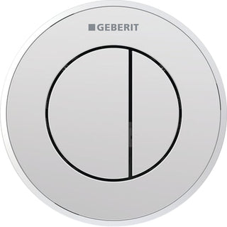 Geberit Type10 WC Dual Flush Button - Gloss/Matt Chrome - 116.055.KH.1 by Geberit (Geberit-116.055.KH.1)