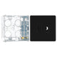 BG Screwless Matt Black 13A Unswitched 13A Fused Spur & Flex Outlet FFB55 with 35mm Steel Back Box