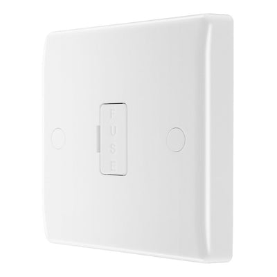 BG Nexus 13A Unswitched Spur + Cable Outlet White & 32mm Pattress Back Box