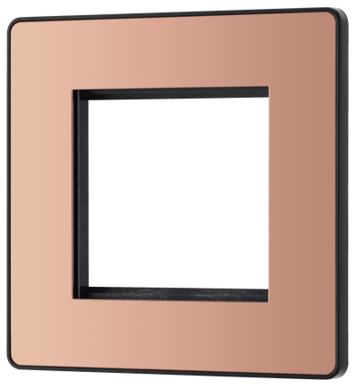 PCDCPEMS2B Front - The Euro Module range from British General combines plates and interchangeable modules so you can configure your own bespoke switches and sockets.