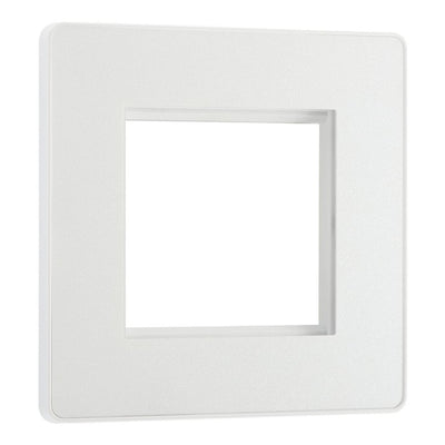 BG Evolve Pearl White 45W USB Wall Socket Euro Module USB-A & C - Black Insert